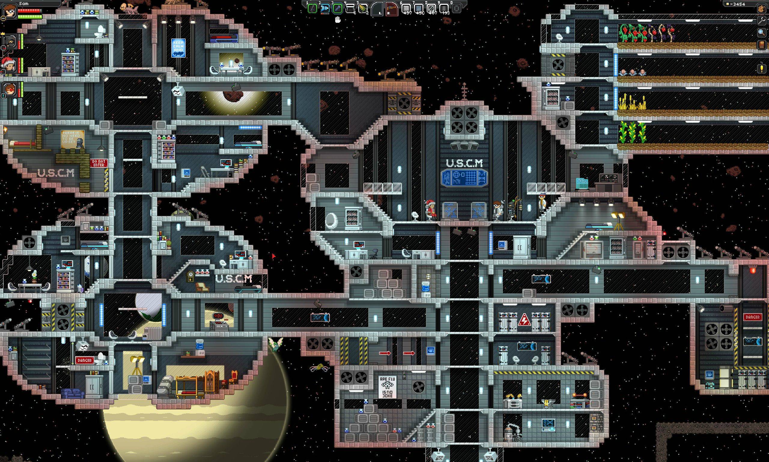 starbound how to build a space station