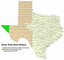 state of texas time zone