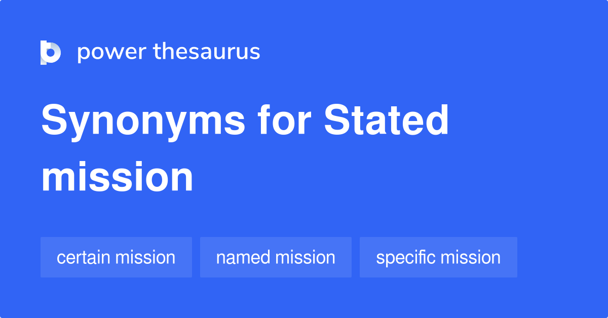 stated thesaurus