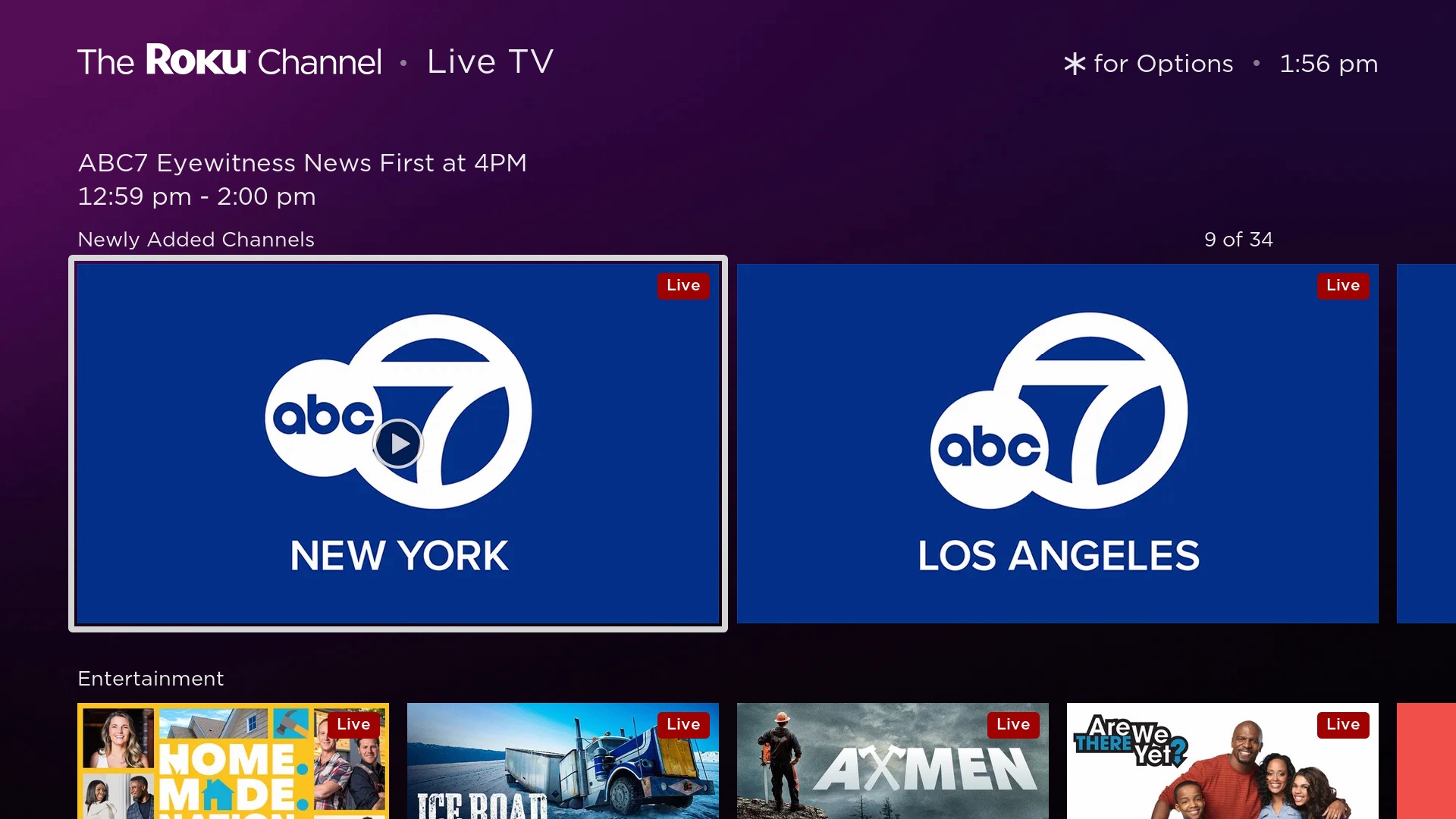 stations on roku