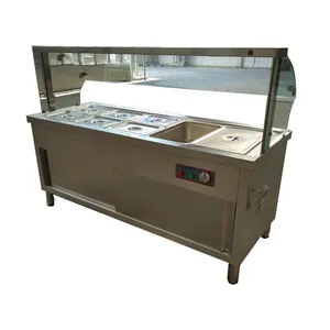 steel counter for fast food