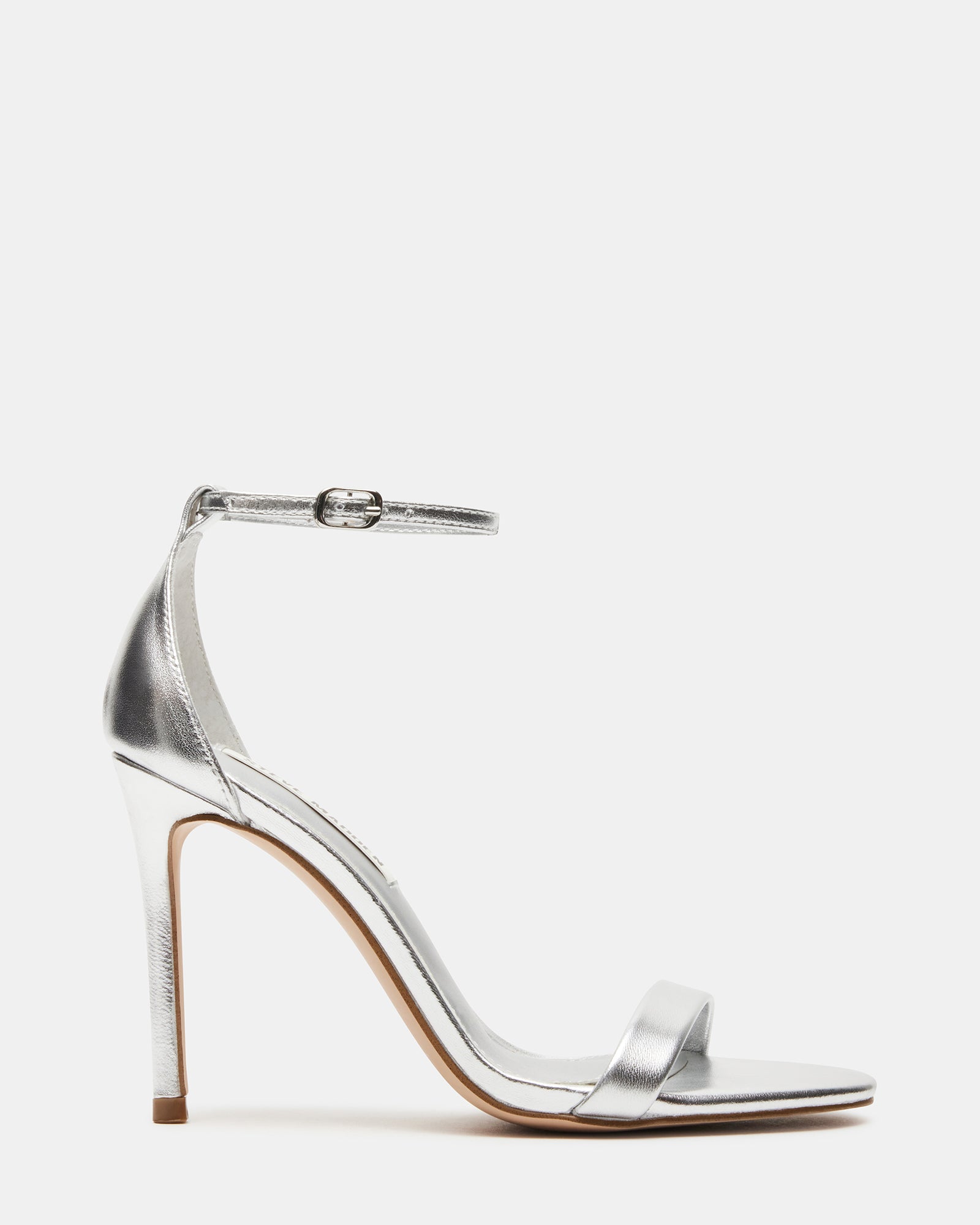 steve madden high heels silver