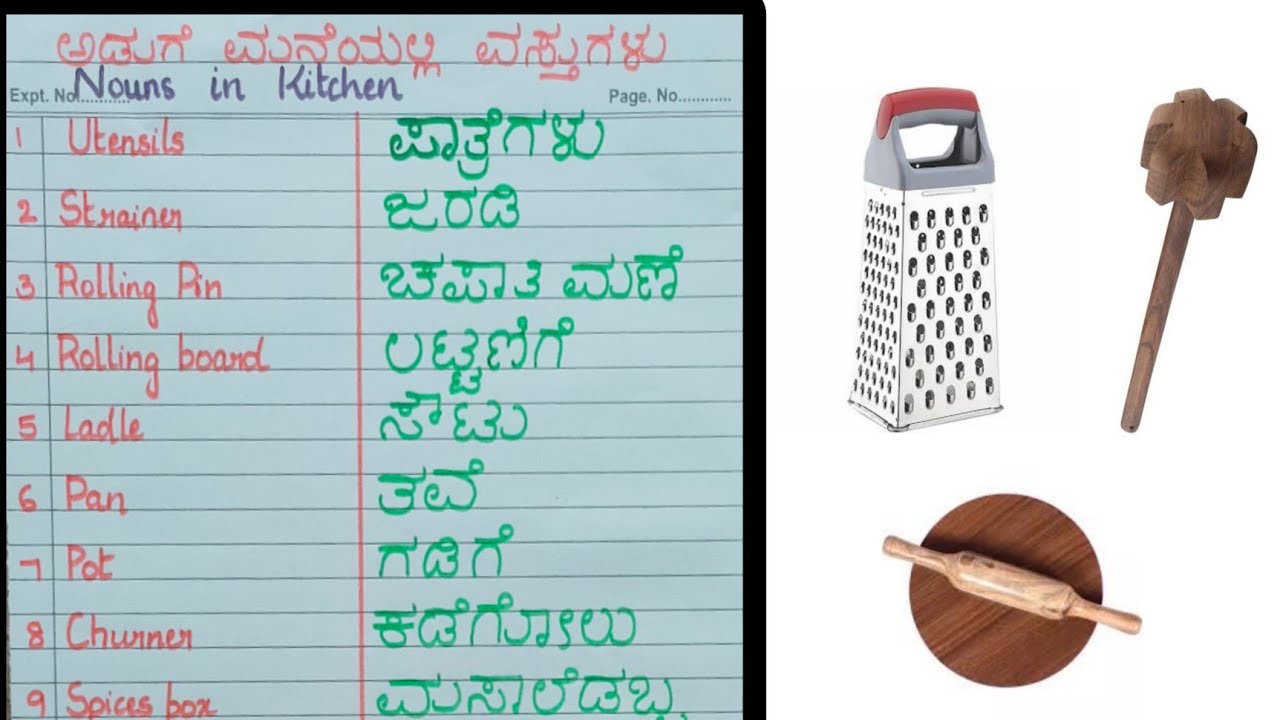 strainer meaning in kannada