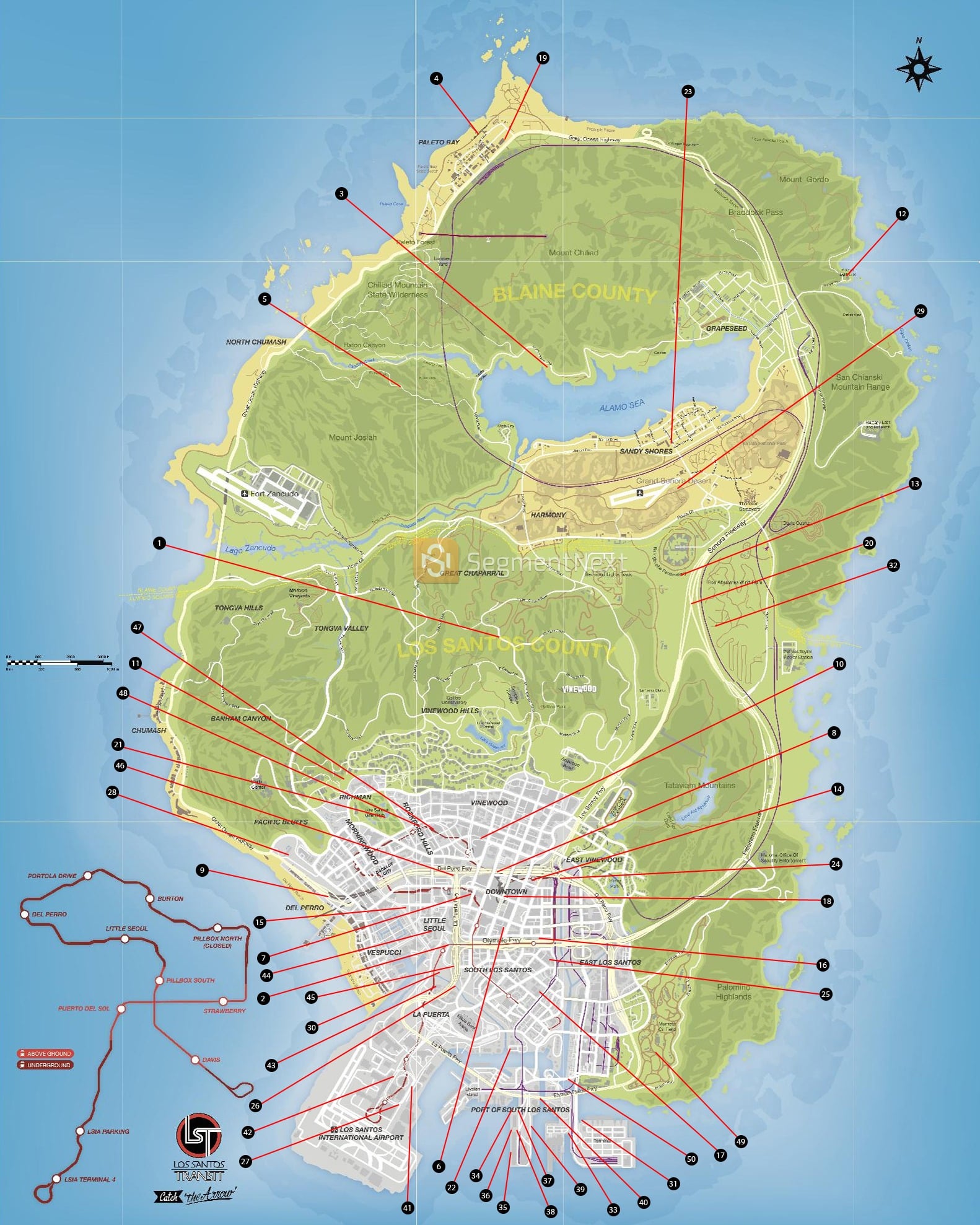 stunt jump locations gta 5 online