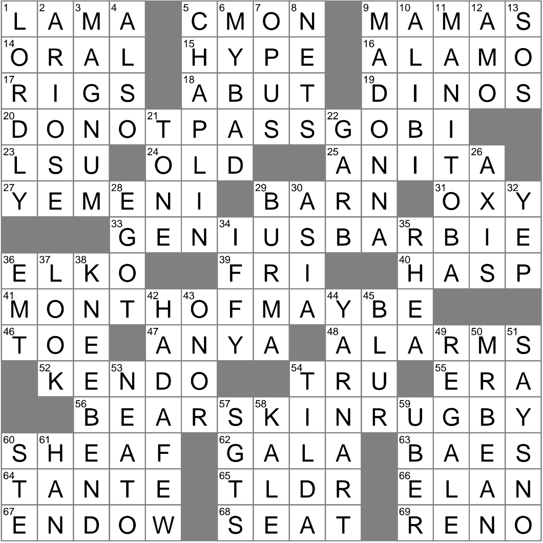 subdivision of a county crossword