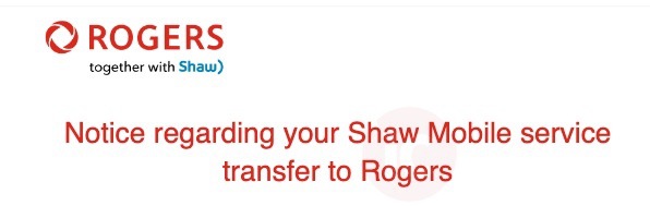 switch from shaw mobile to rogers