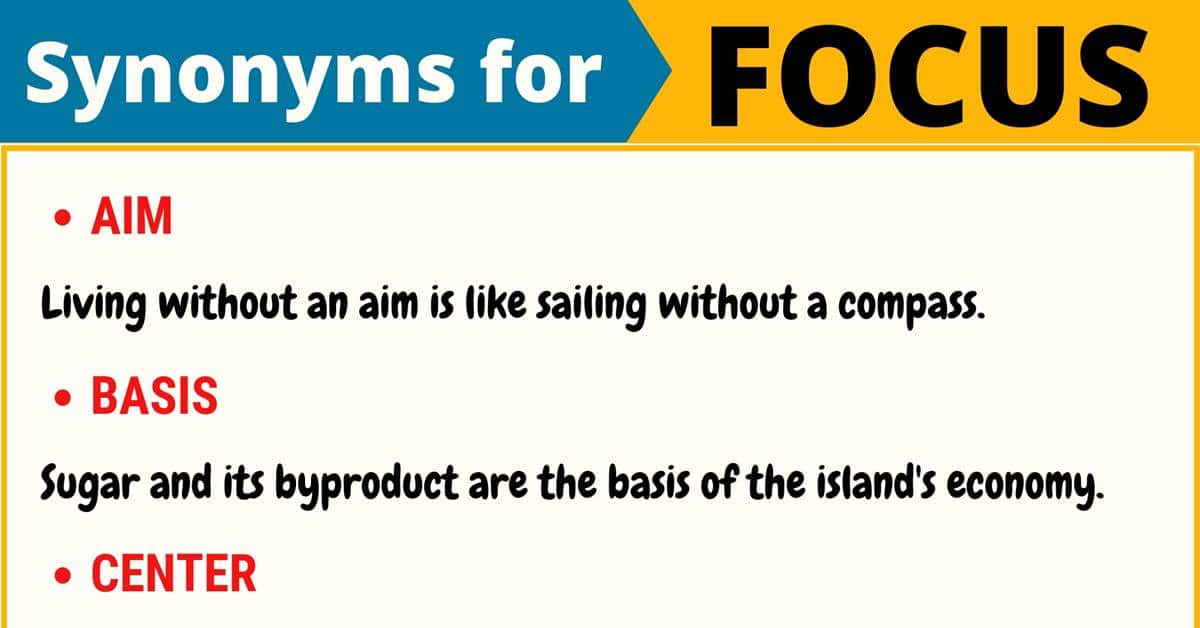 synonym focus