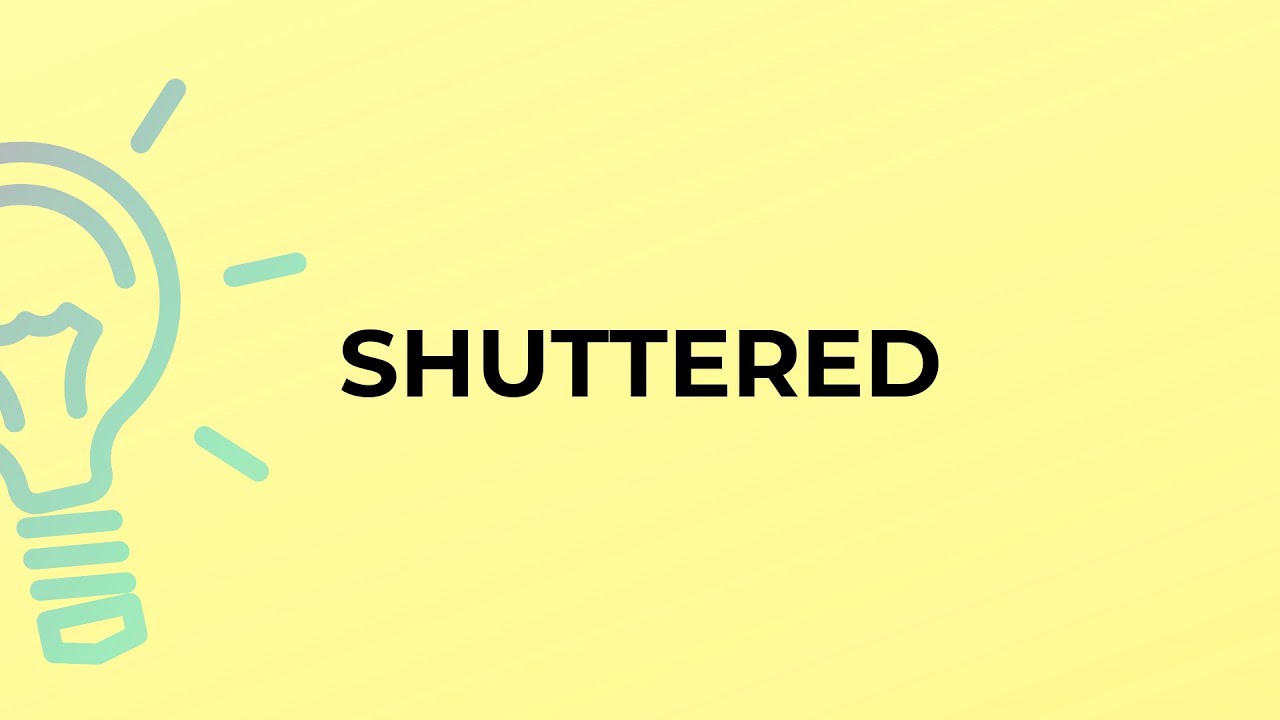 synonym for shuttered