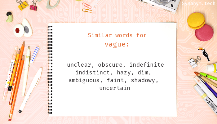 synonym for vague