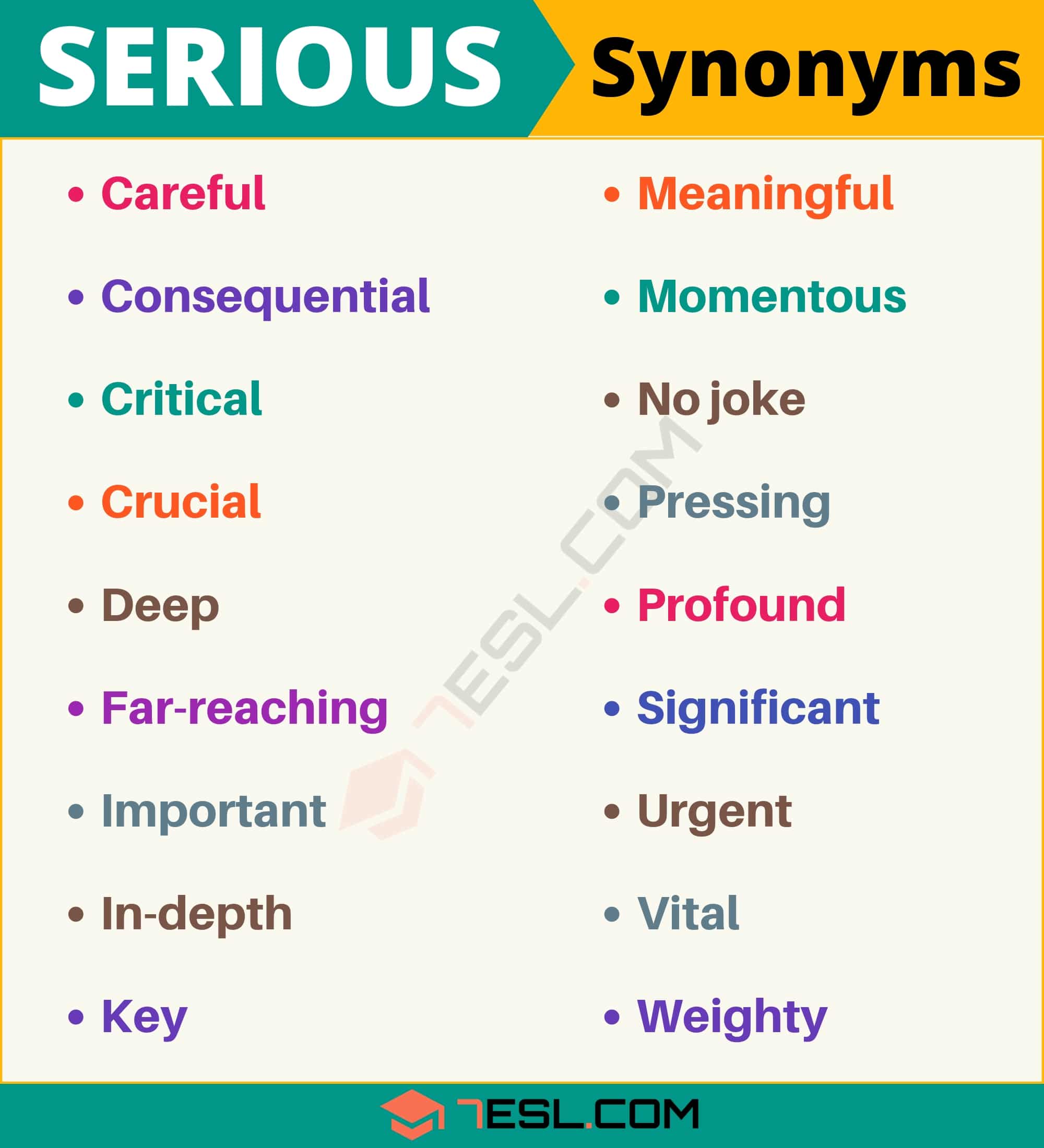 synonym of serious