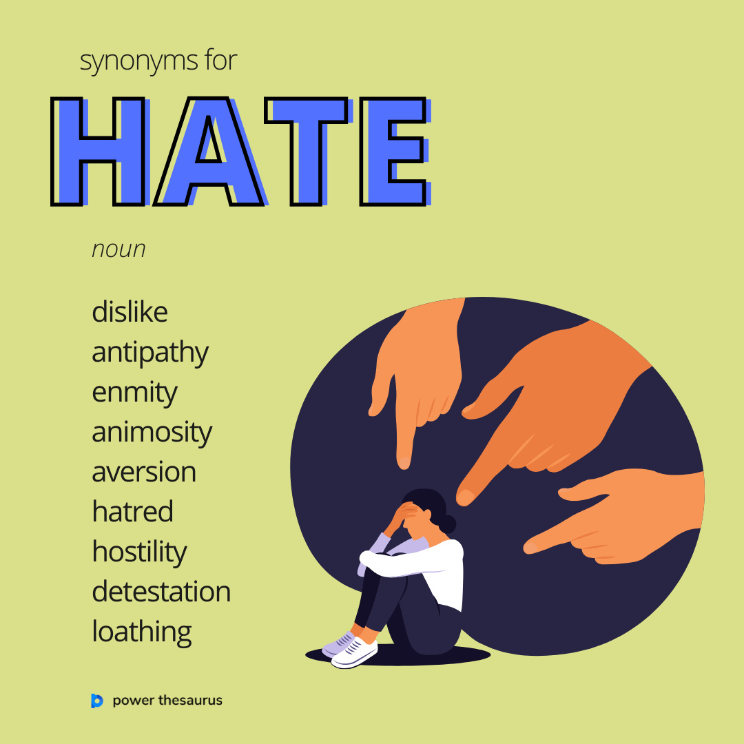 synonyms for hate