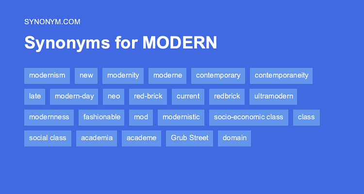 synonyms for modern society