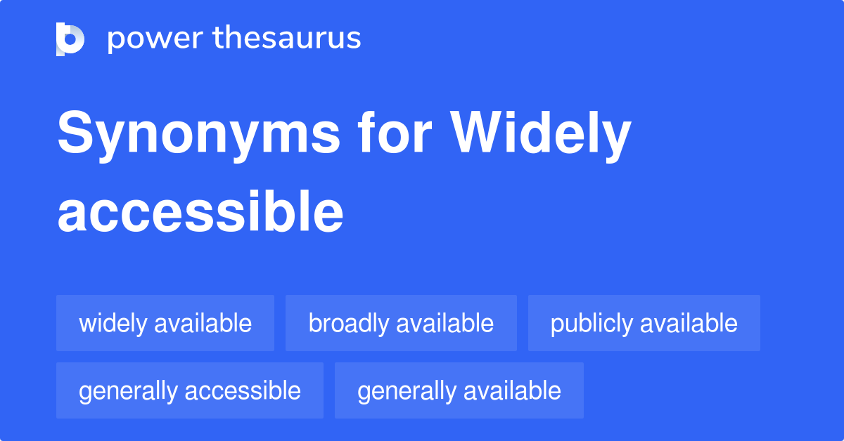 synonyms of accessible in english