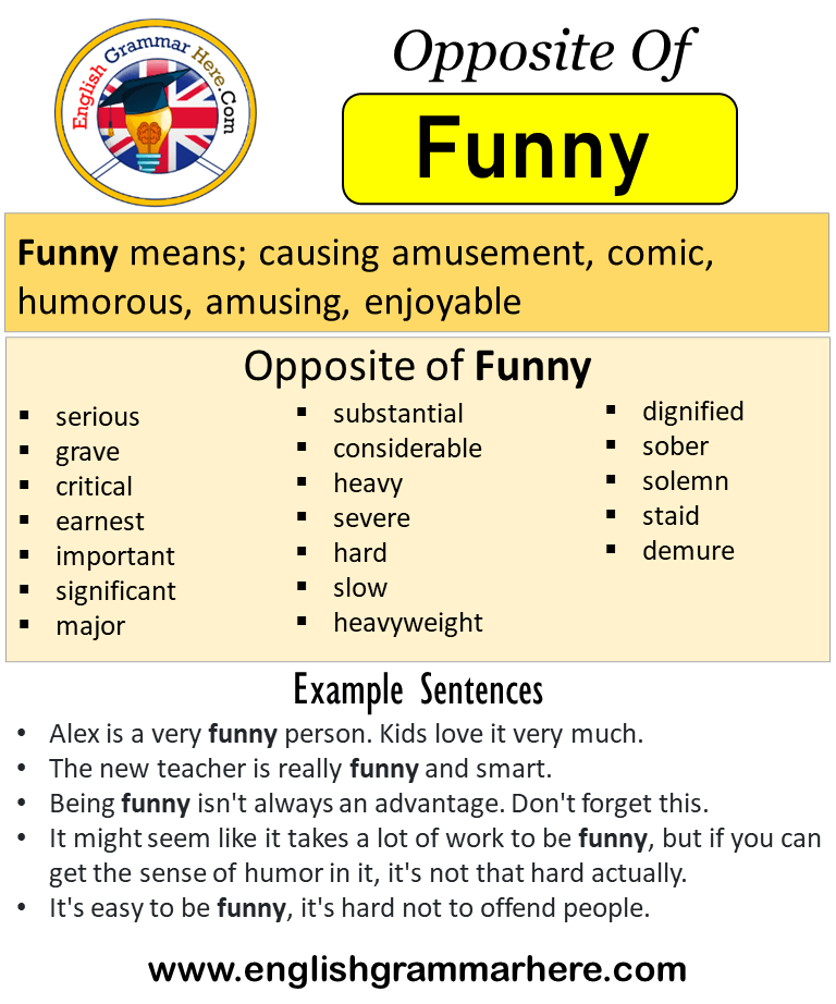 synonyms of funny in english