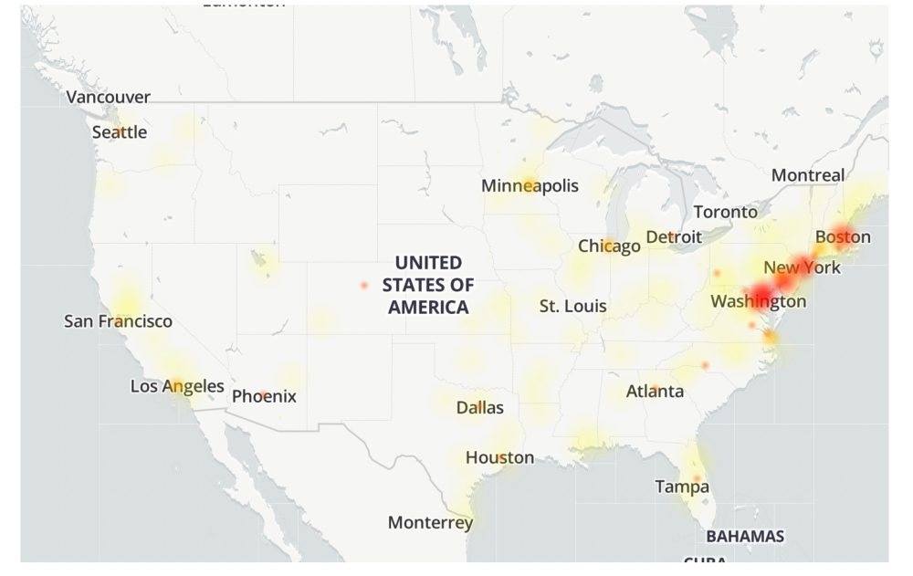 t-mobile outage map