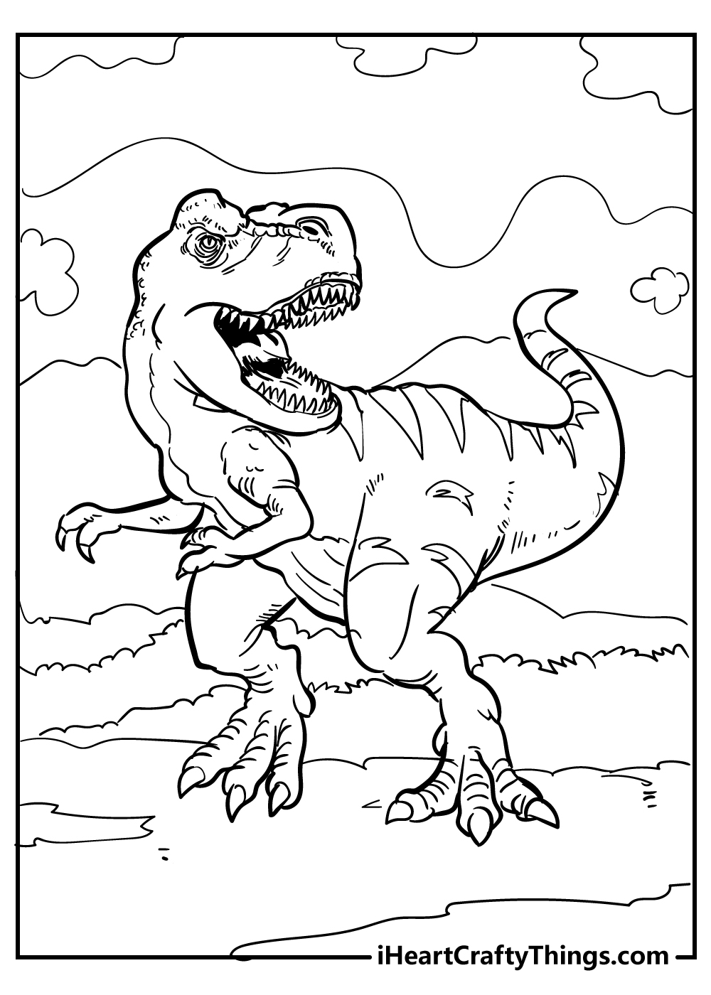 t rex coloring pages