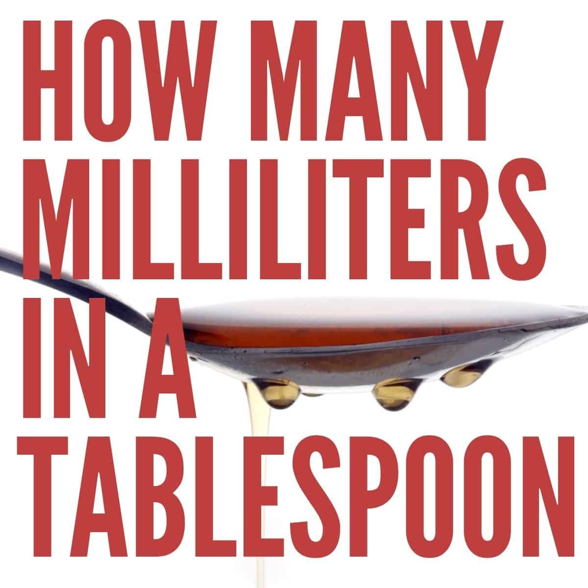 tablespoons to ml