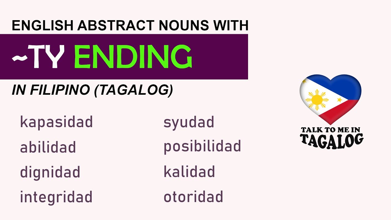 tagalog words that ends with an