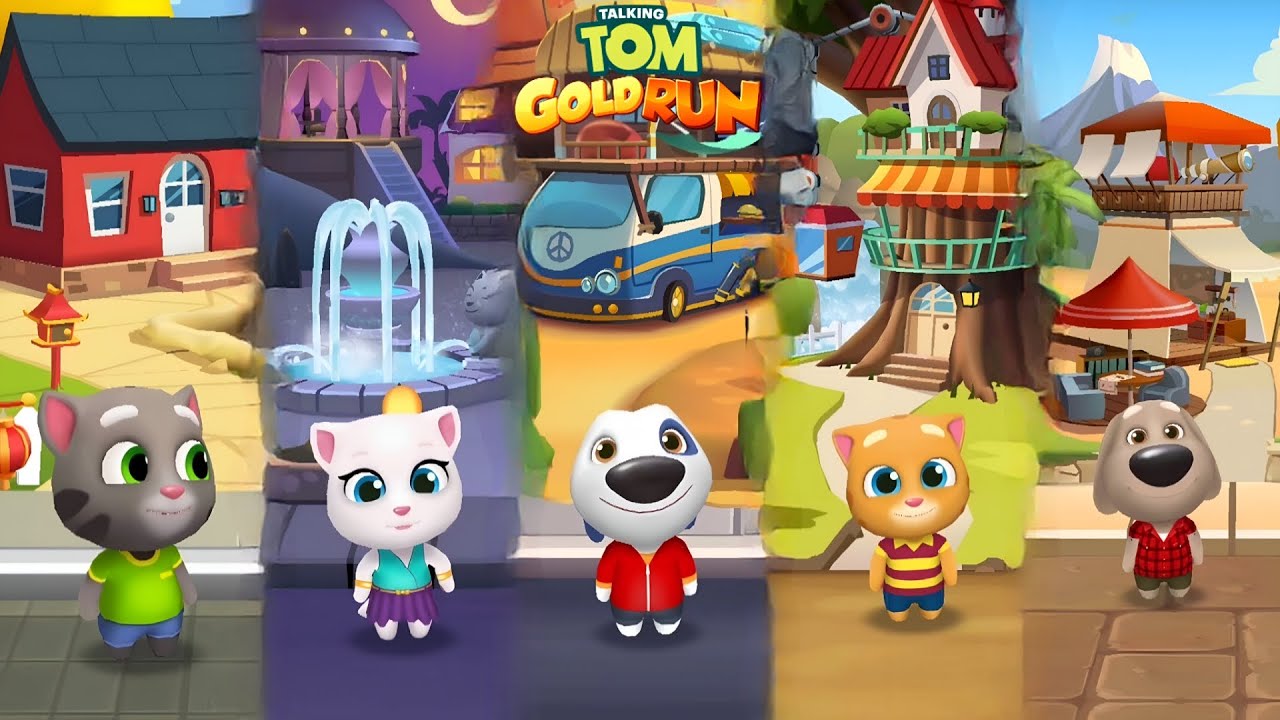 talking tom gold run gameplay