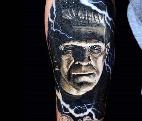 tattooed frankenstein