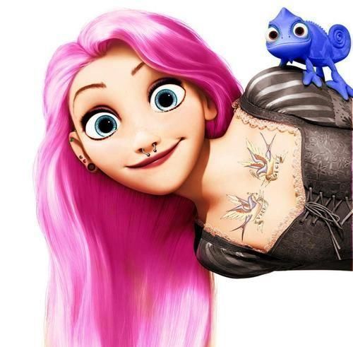 tattooed rapunzel