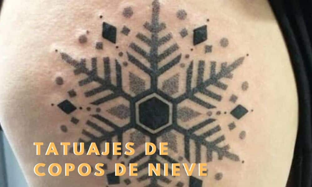 tatuaje copo de nieve