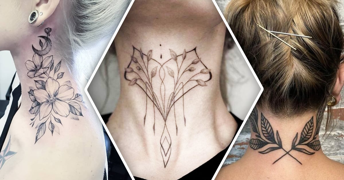 tatuajes cuello mujer