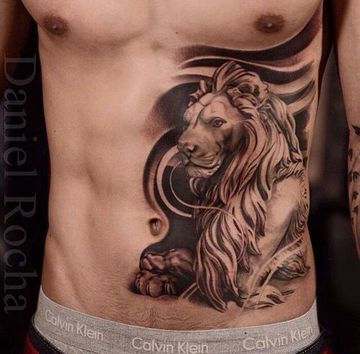 tatuajes en el abdomen hombres