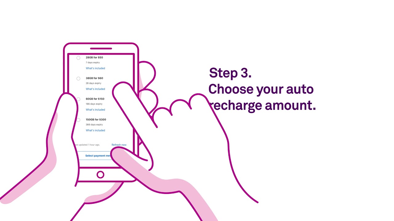 telstra recharge amounts