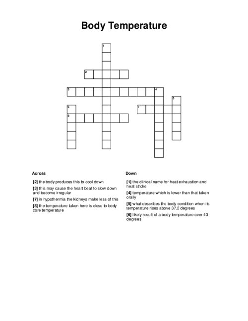 temperature scale crossword clue