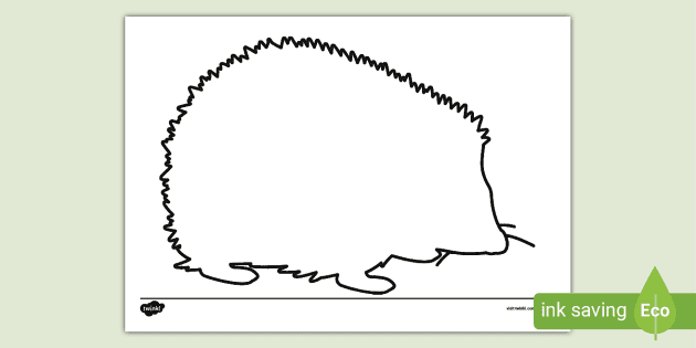 template of a hedgehog