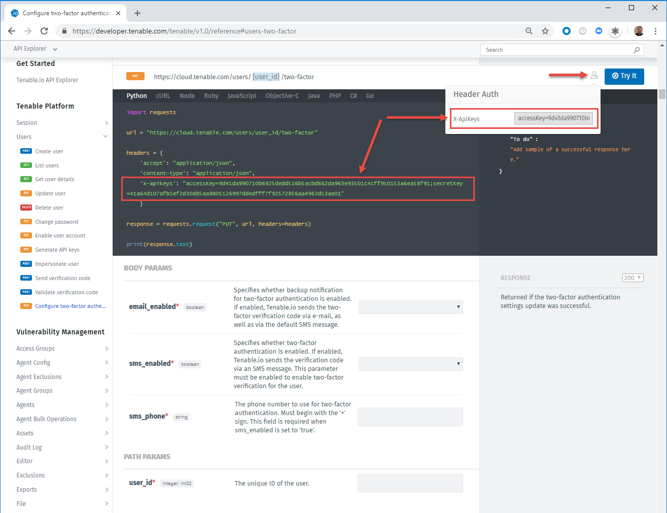 tenable sc api