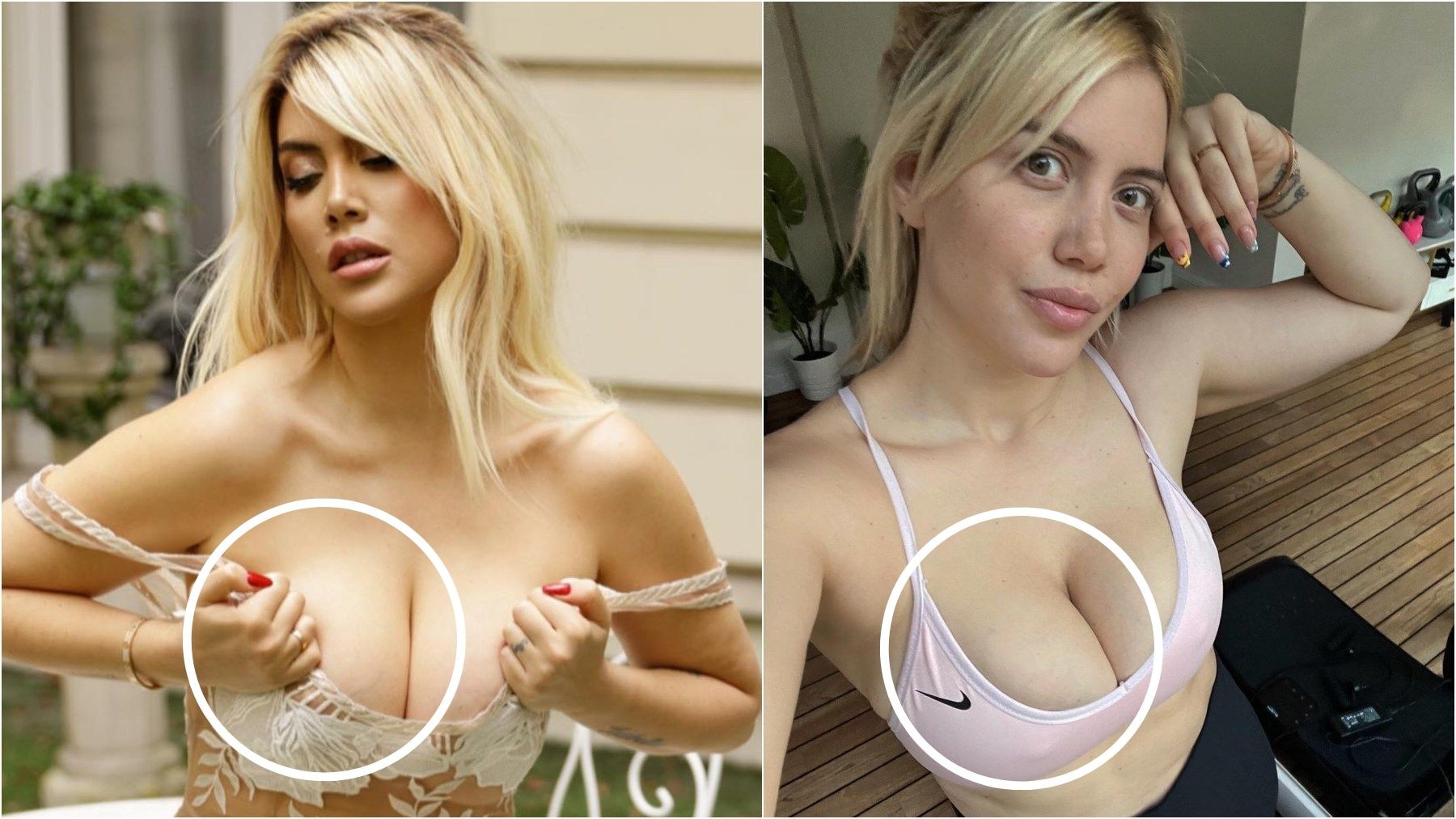 tetas de wanda nara