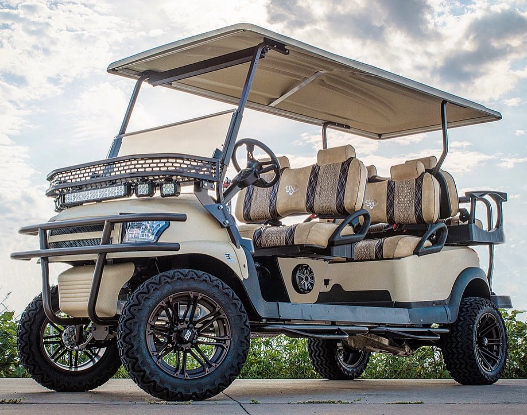 texas metal golf cart