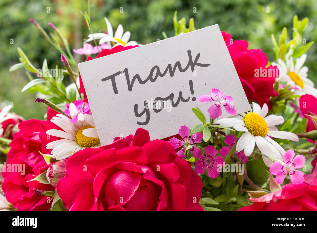 thank you pics with flowers