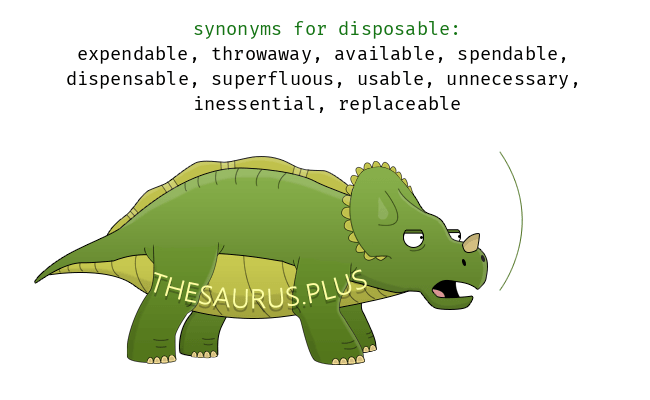 thesaurus disposable