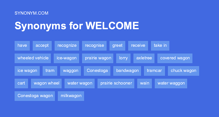 thesaurus for welcome