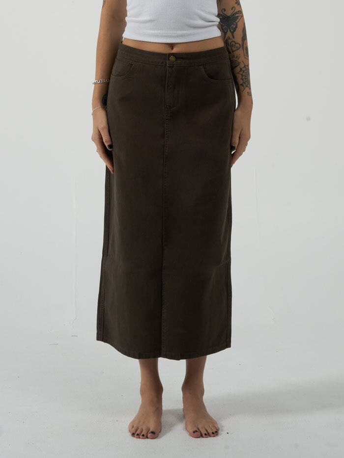 thrills midi skirt