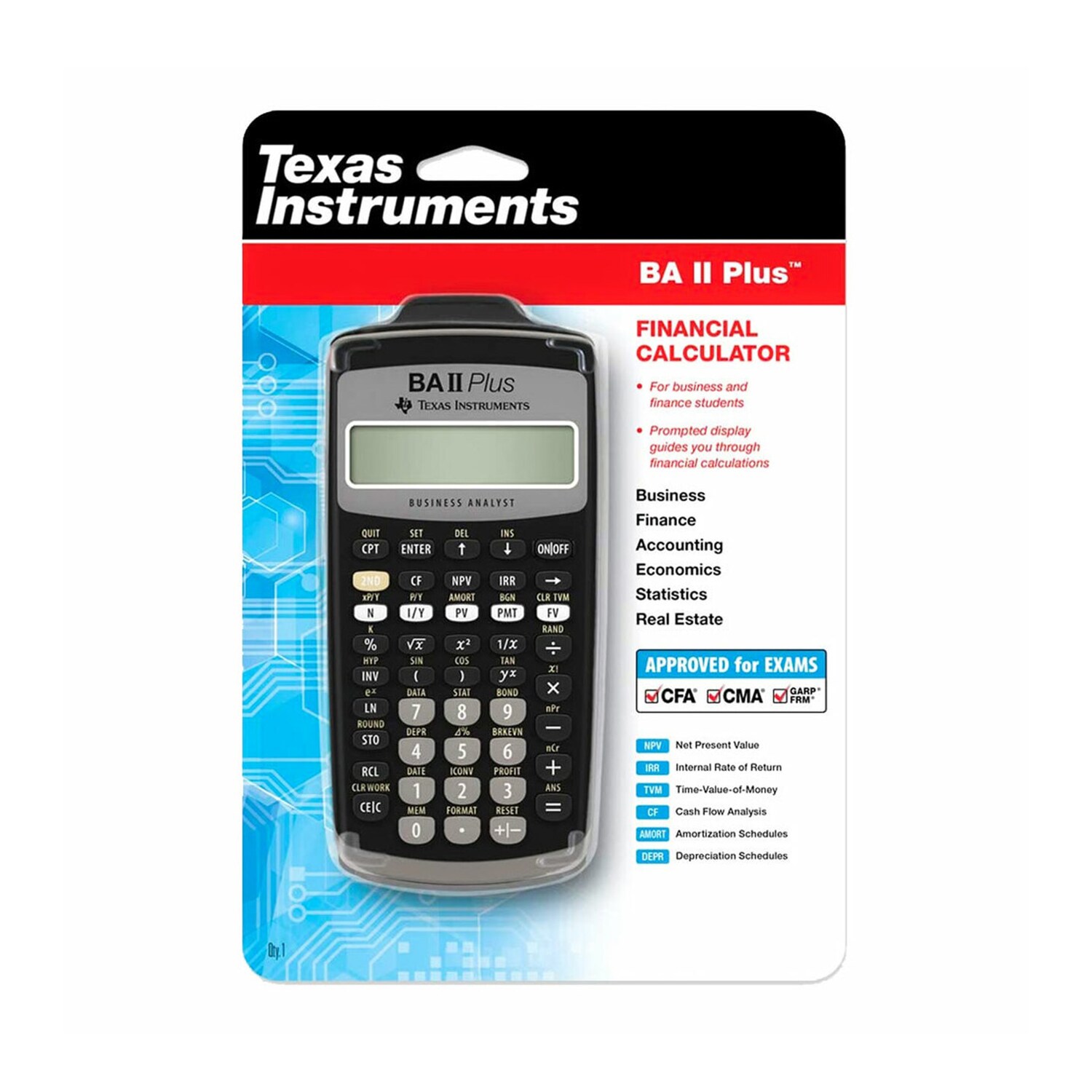 ti ba ii plus calculator