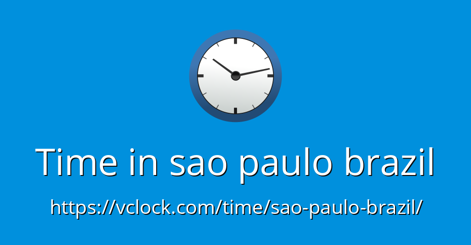 time in sao paulo brazil