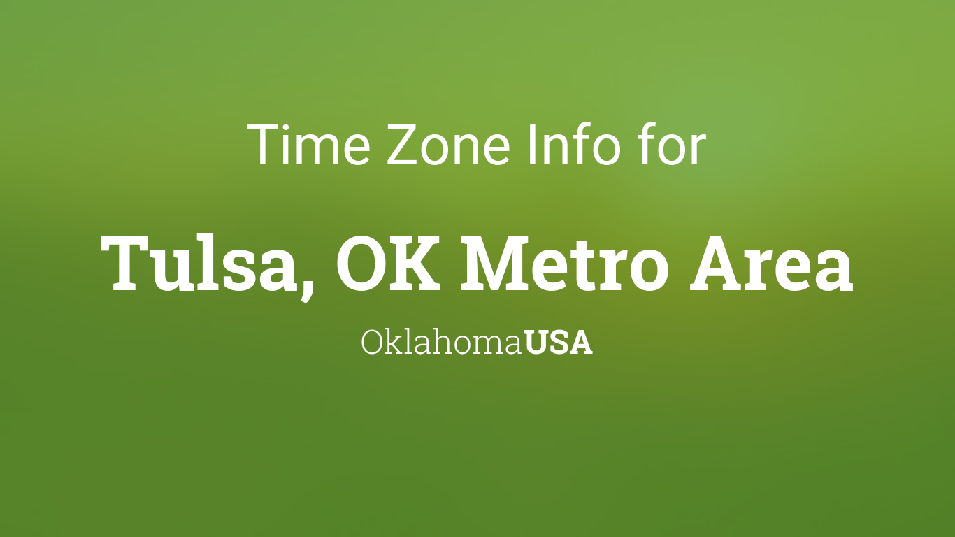 time zone tulsa oklahoma