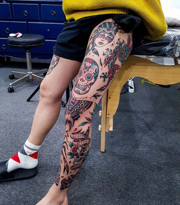 trad leg sleeve