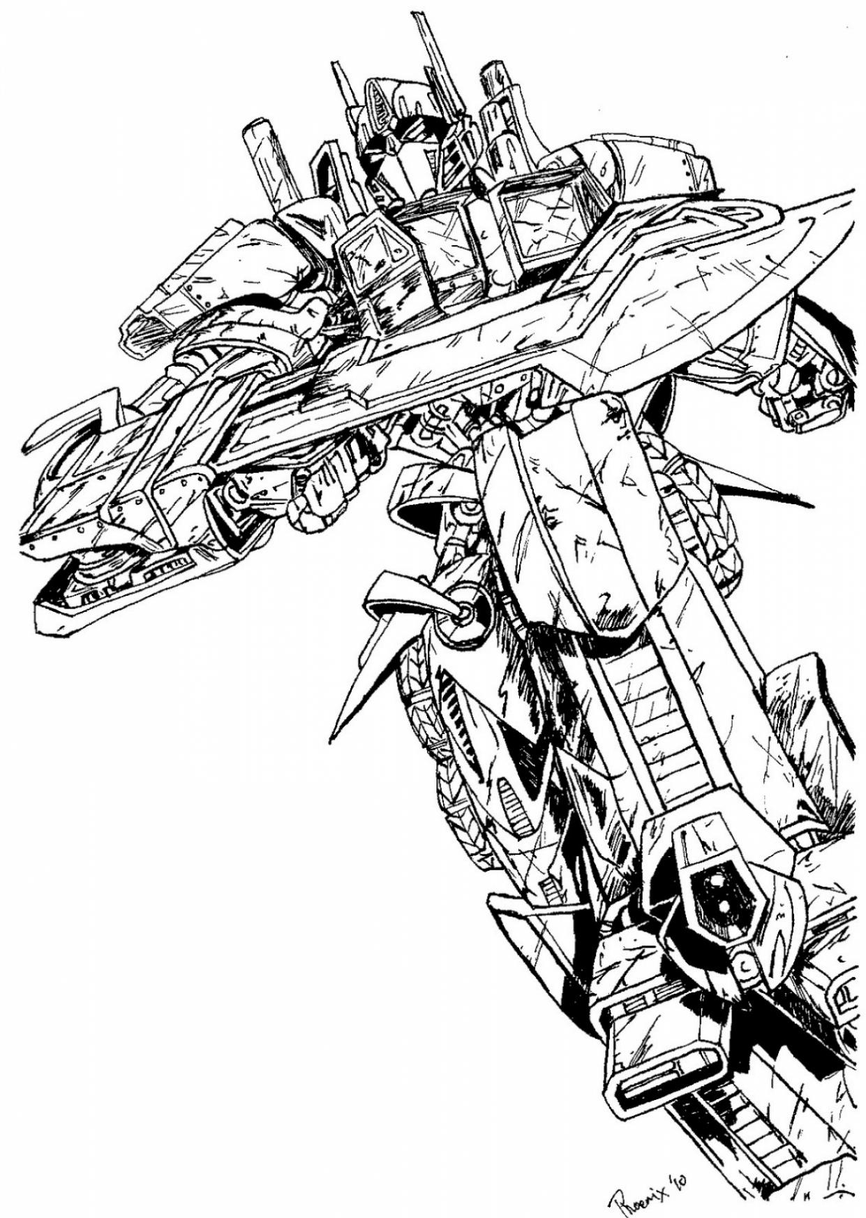 transformers optimus prime coloring pages