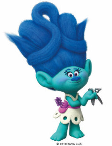 trolls movie blue troll