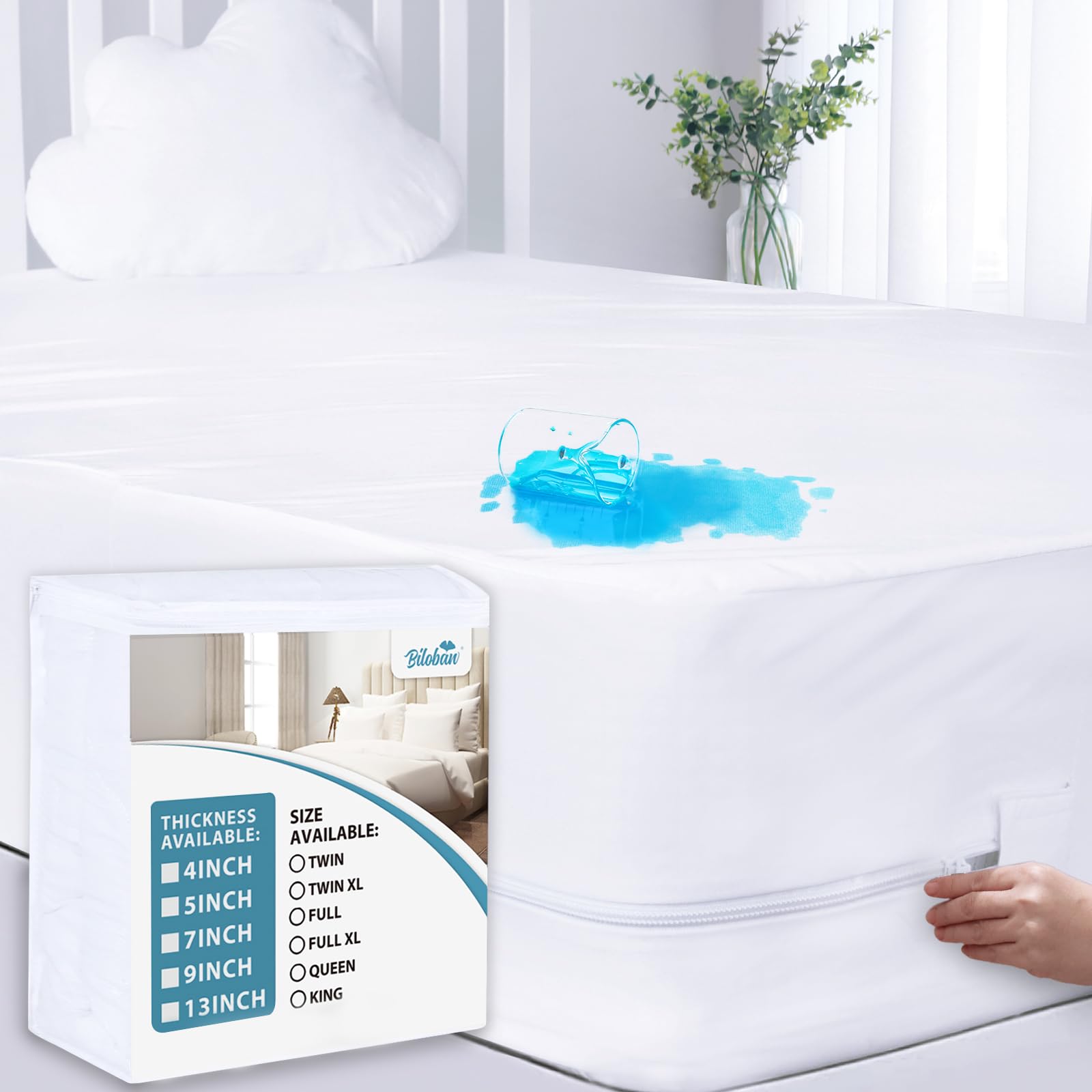 twin xl zippered mattress protector