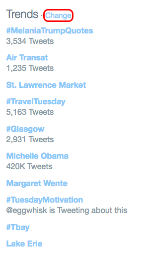 twitter trending hashtags