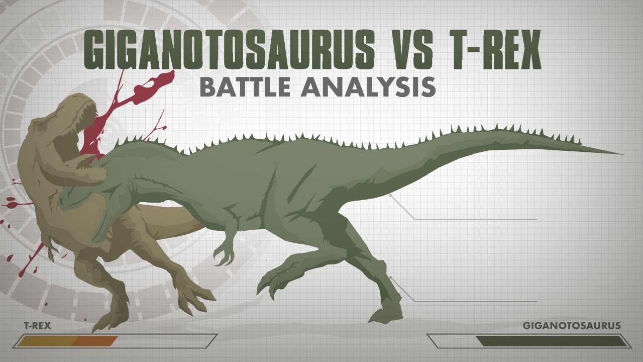 tyrannosaurus rex vs giganotosaurus