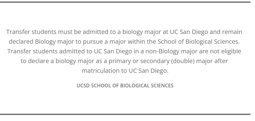 uc san diego impacted majors