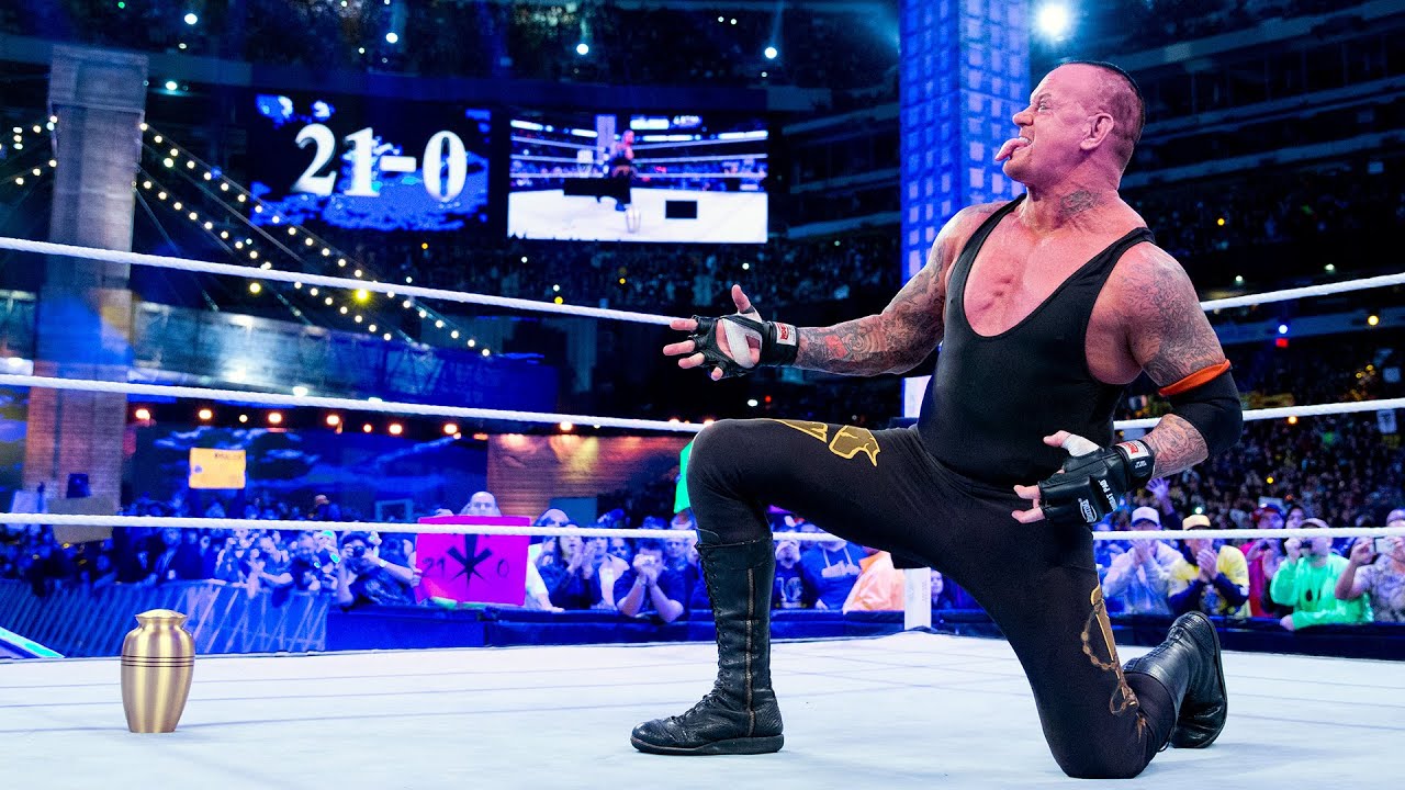 undertaker wins in wrestlemania