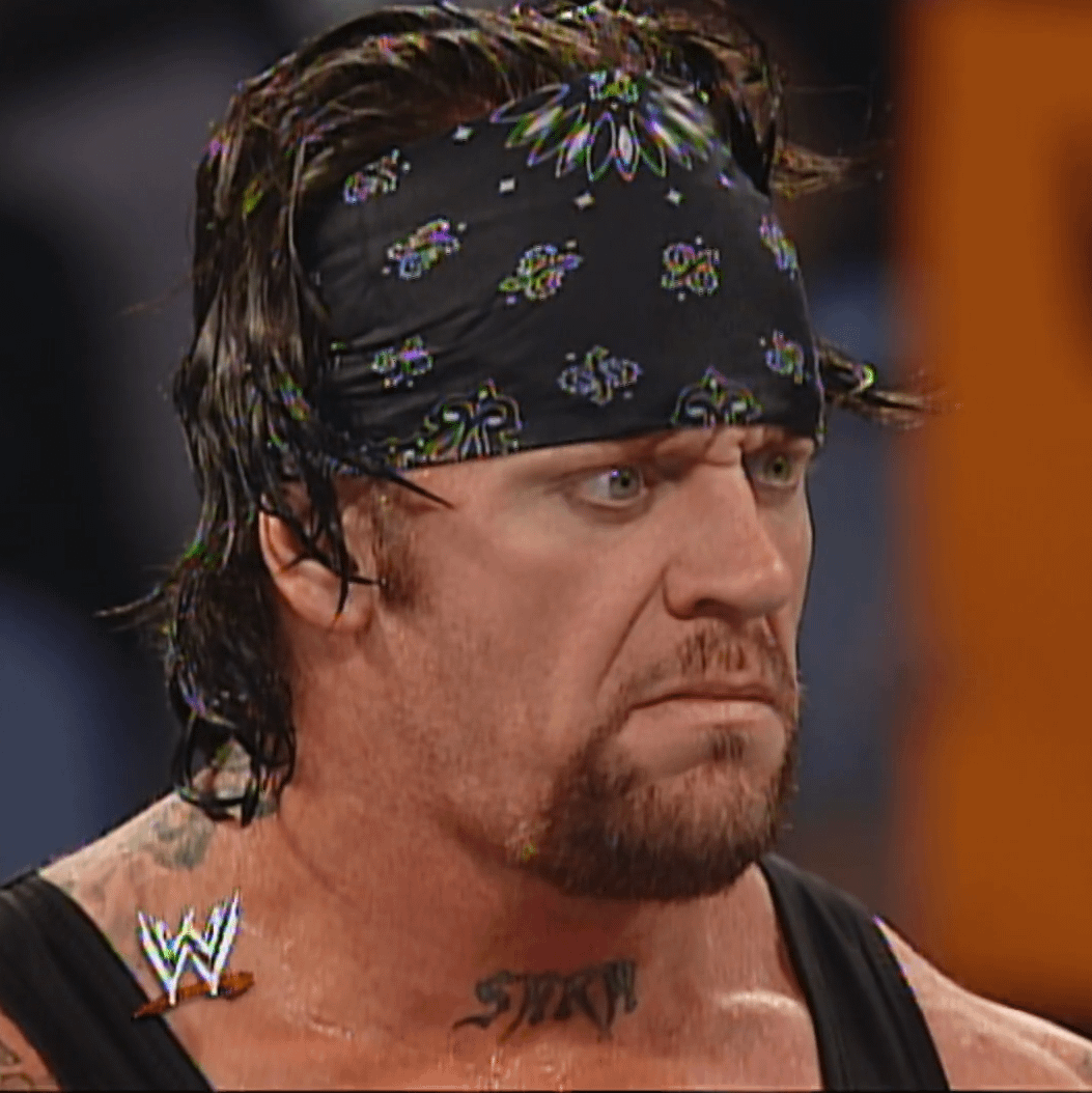 undertaker with bandana